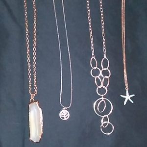 My grandma's 4 necklace combo $17